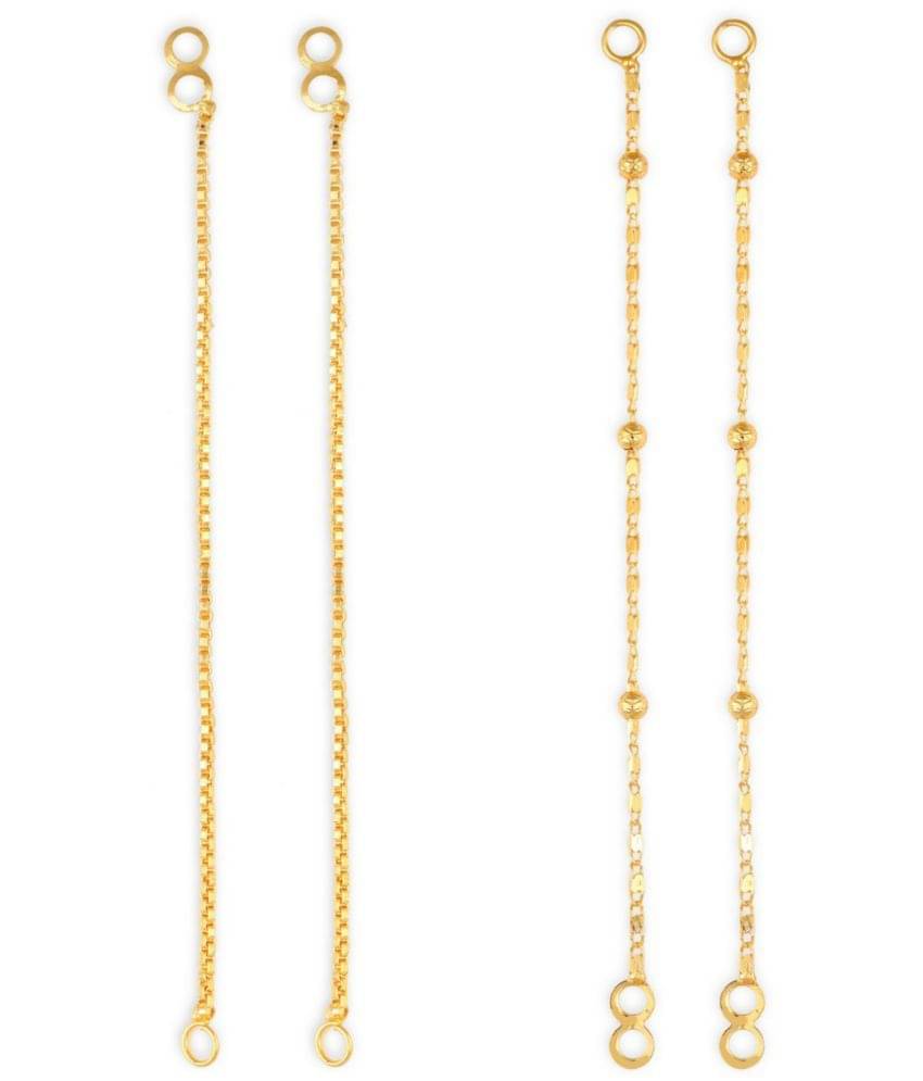 1gram gold Plated Kanchain Ear chain earcuff Ear to Ear Combo for Women & Girls 1gram gold Plated Kanchain Ear chain earcuff Ear to Ear Combo for Women & Girls