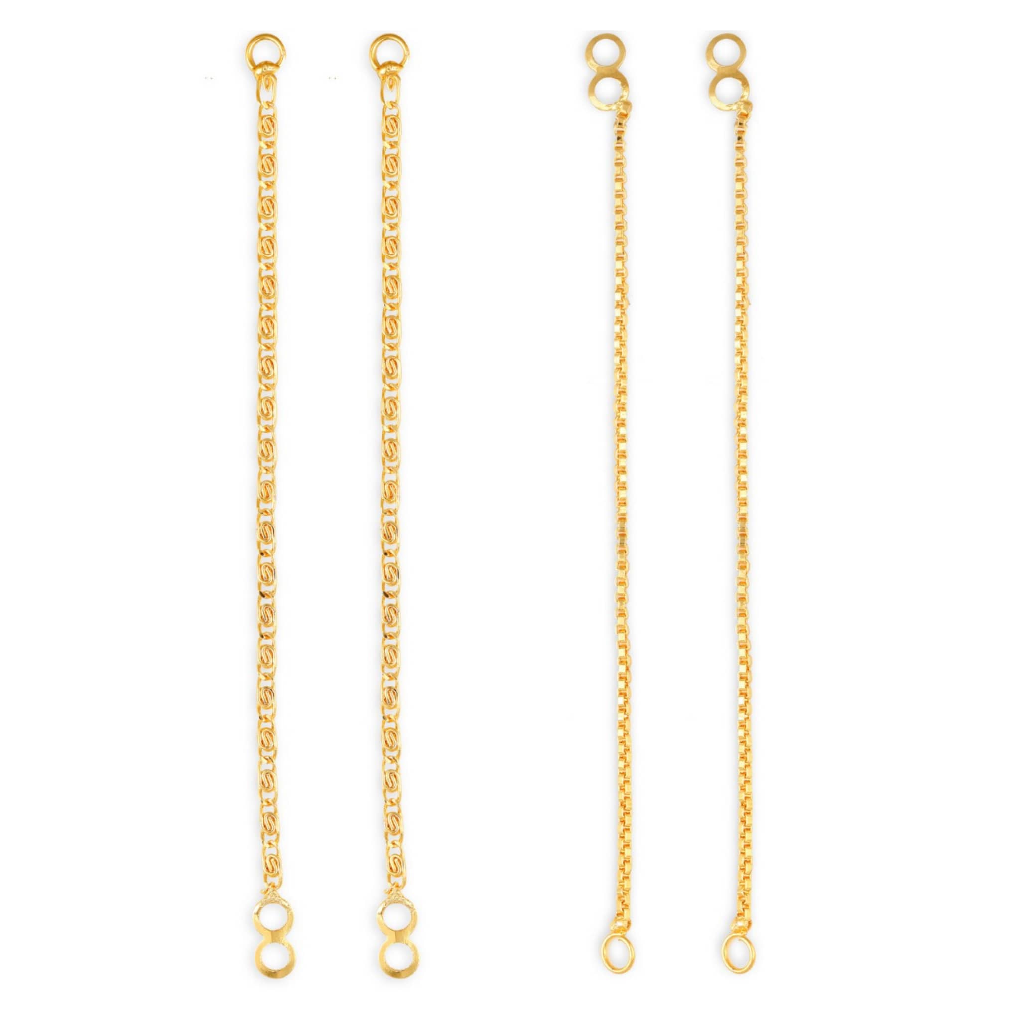 1gram gold Plated Kanchain Ear chain earcuff Ear to Ear Combo for Women & Girls - Earrings | Buy online on ZillyBuy