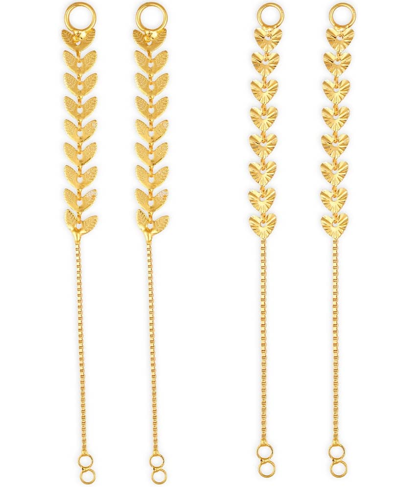 1gram gold Plated Kanchain Ear chain earcuff Ear to Ear Combo for Women & Girls - Earrings | Buy online on ZillyBuy
