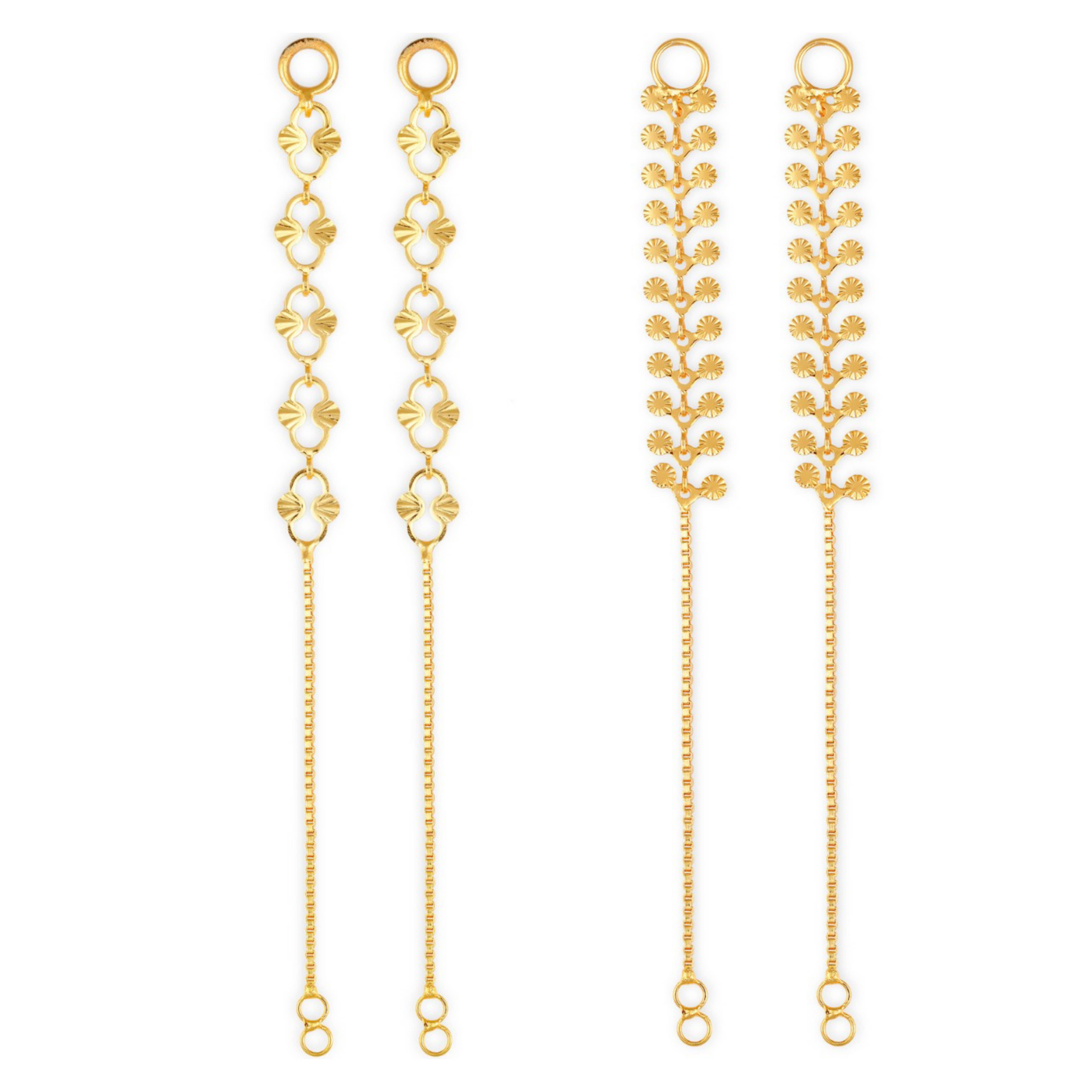 1gram gold Plated Kanchain Ear chain earcuff Ear to Ear Combo for Women & Girls - Earrings | Buy online on ZillyBuy