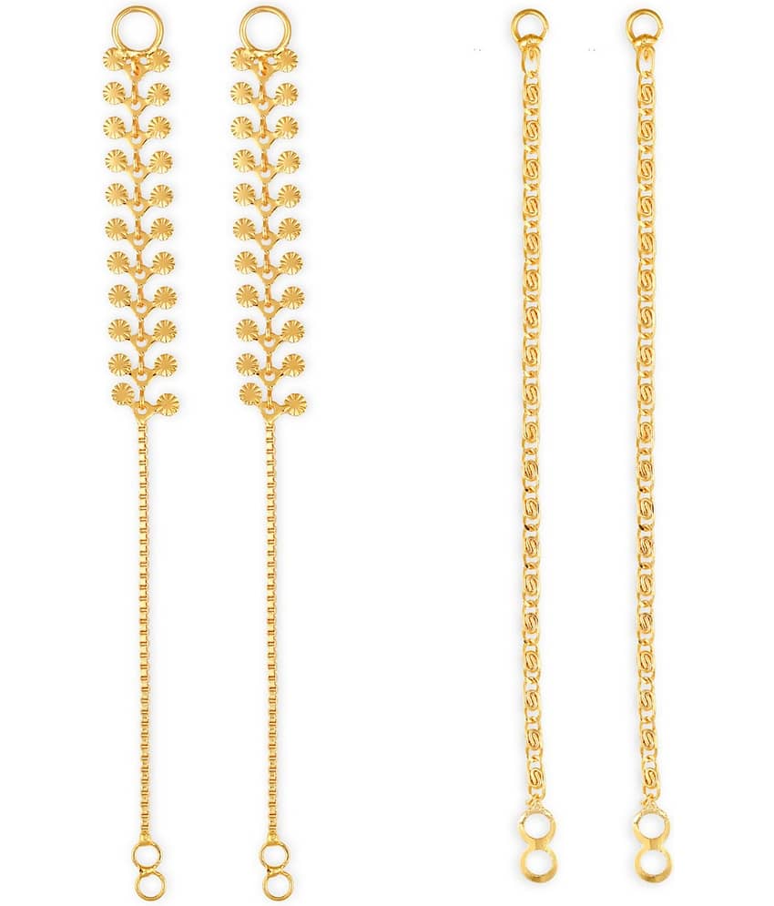 1gram gold Plated Kanchain Ear chain earcuff Ear to Ear Combo for Women & Girls - Earrings | Buy online on ZillyBuy