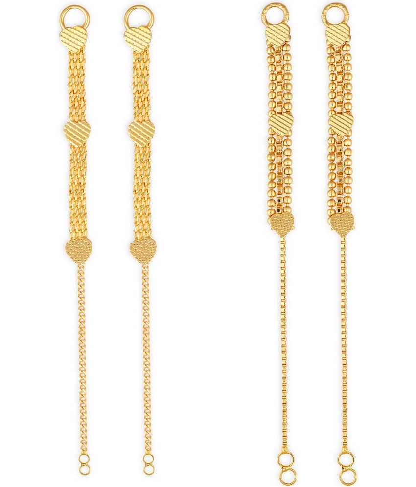 1gram gold Plated Kanchain Ear chain earcuff Ear to Ear Combo for Women & Girls - Earrings | Buy online on ZillyBuy