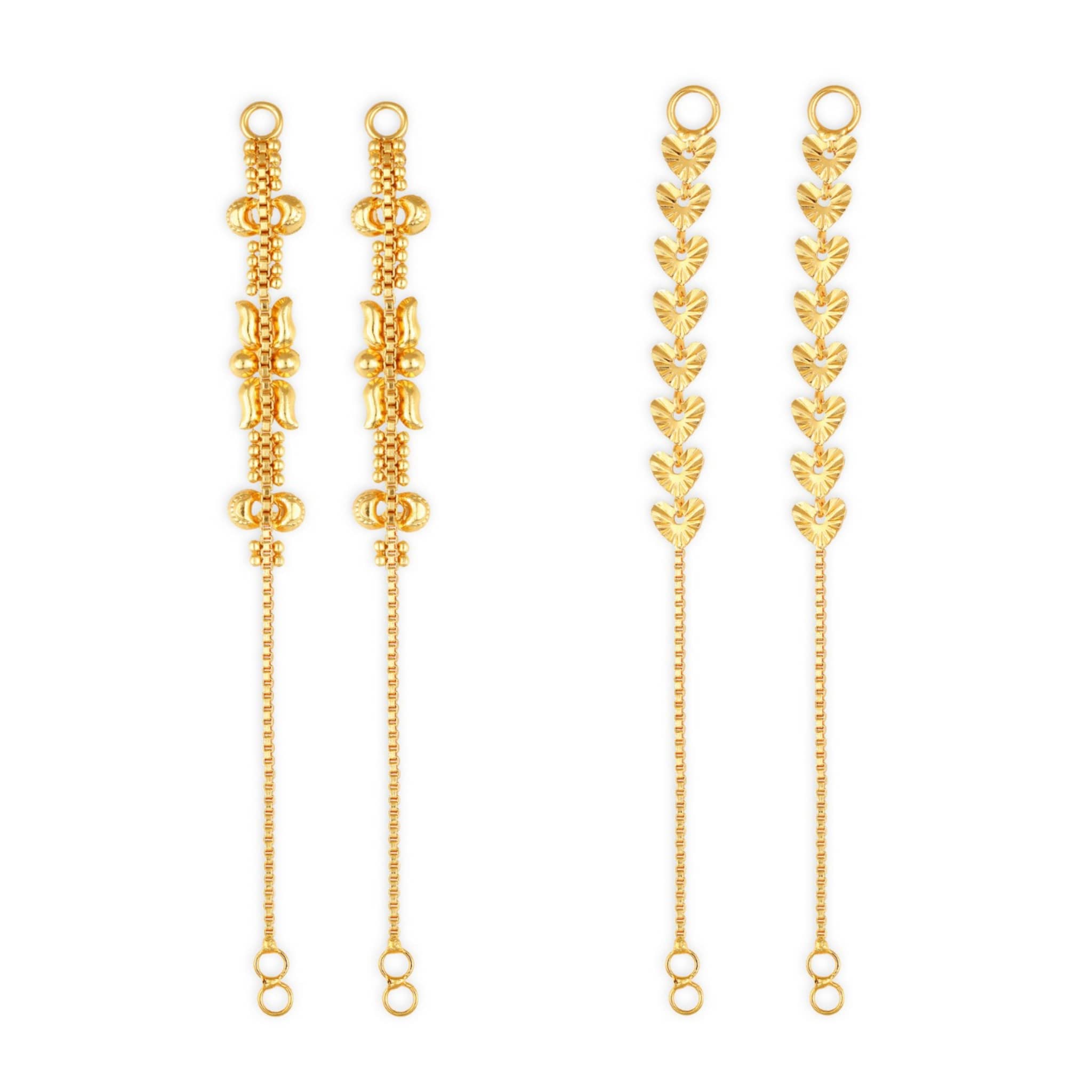 1gram gold Plated Kanchain Ear chain earcuff Ear to Ear Combo for Women & Girls - Earrings | Buy online on ZillyBuy