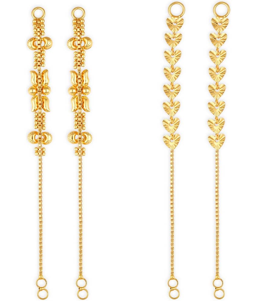 1gram gold Plated Kanchain Ear chain earcuff Ear to Ear Combo for Women & Girls - Earrings | Buy online on ZillyBuy