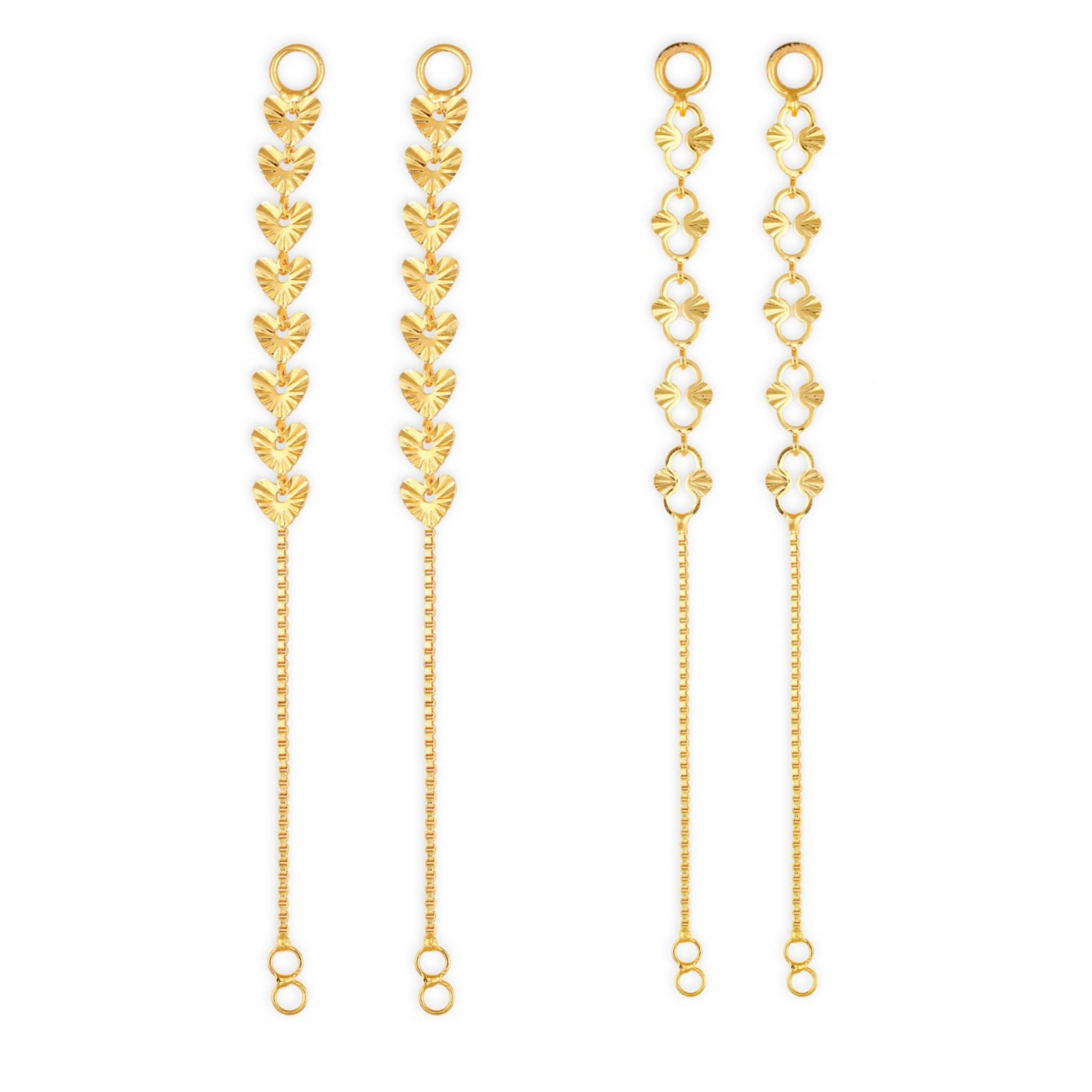 1gram gold Plated Kanchain Ear chain earcuff Ear to Ear Combo for Women & Girls - Earrings | Buy online on ZillyBuy