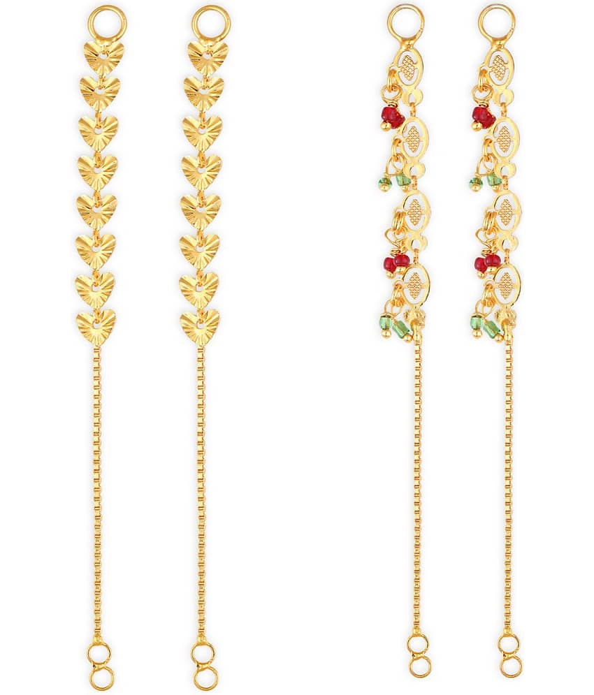 1gram gold Plated Kanchain Ear chain earcuff Ear to Ear Combo for Women & Girls - Earrings | Buy online on ZillyBuy