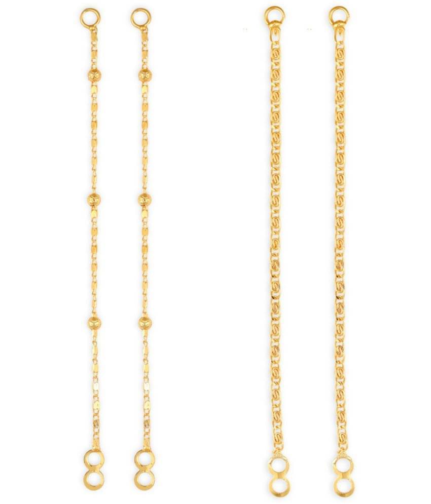 1gram gold Plated Kanchain Ear chain earcuff Ear to Ear Combo for Women & Girls 1gram gold Plated Kanchain Ear chain earcuff Ear to Ear Combo for Women & Girls