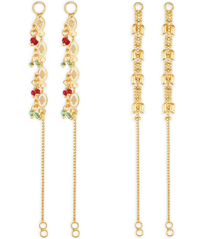 1gram gold Plated Kanchain Ear chain earcuff Ear to Ear Combo for Women & Girls - Earrings | Buy online on ZillyBuy