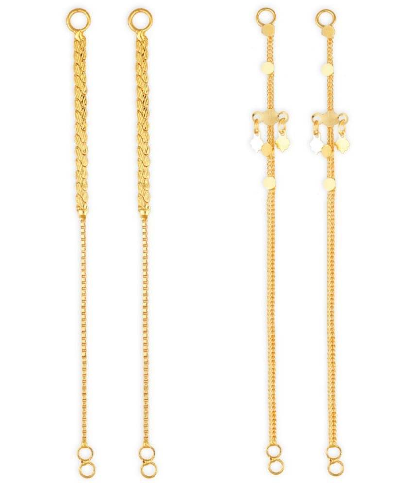 1gram gold Plated Kanchain Ear chain earcuff Ear to Ear Combo for Women & Girls 1gram gold Plated Kanchain Ear chain earcuff Ear to Ear Combo for Women & Girls