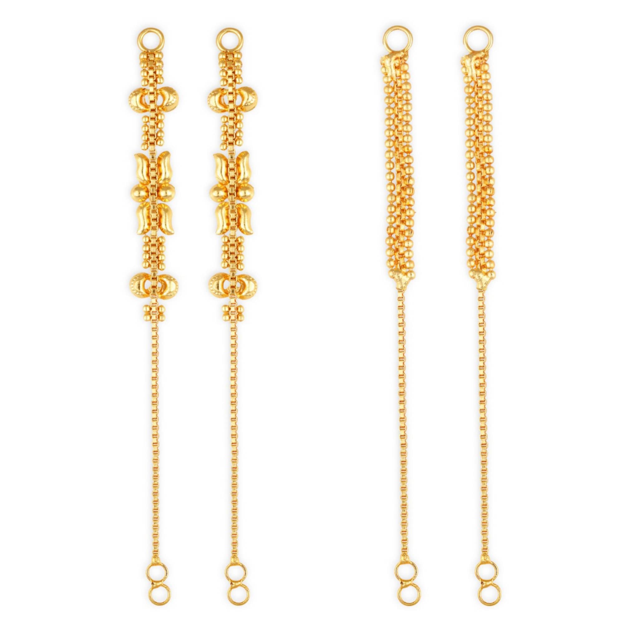 1gram gold Plated Kanchain Ear chain earcuff Ear to Ear Combo for Women & Girls - Earrings | Buy online on ZillyBuy