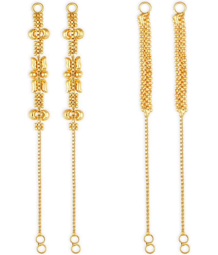 1gram gold Plated Kanchain Ear chain earcuff Ear to Ear Combo for Women & Girls - Earrings | Buy online on ZillyBuy