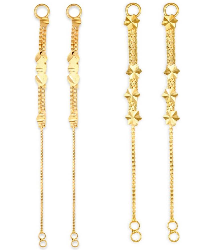 1gram gold Plated Kanchain Ear chain earcuff Ear to Ear Combo for Women & Girls - Earrings | Buy online on ZillyBuy