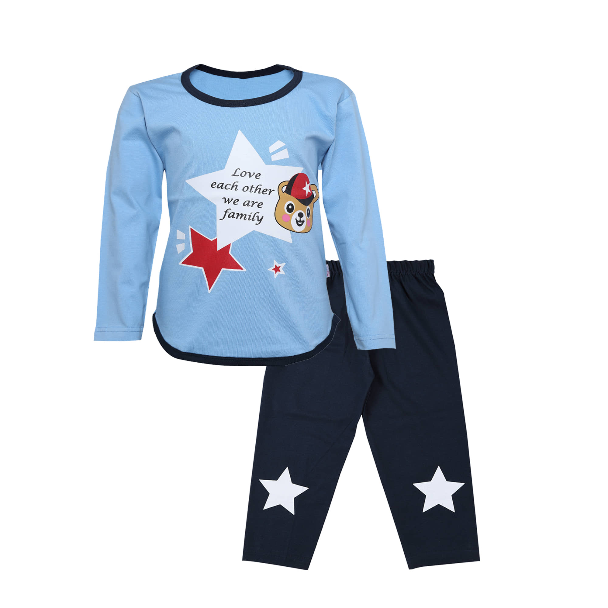 CATCUB Baby Girls Cotton ( Blue )