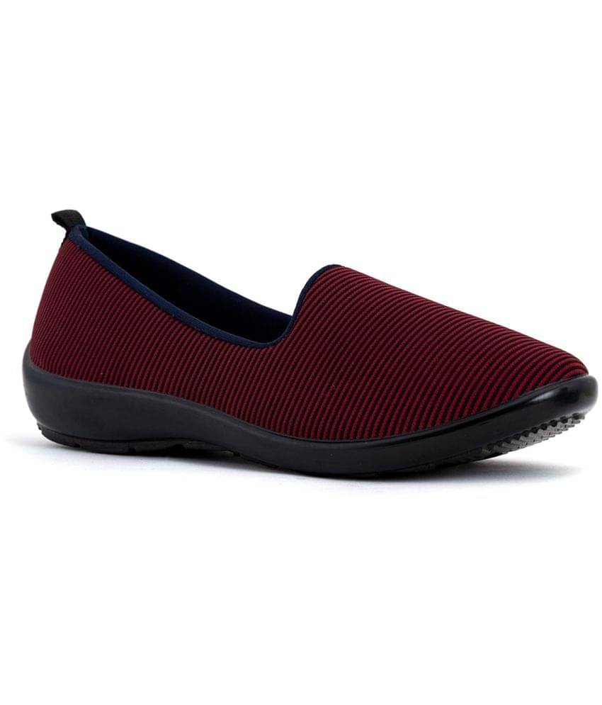     			KHADIM Maroon Casual Shoes