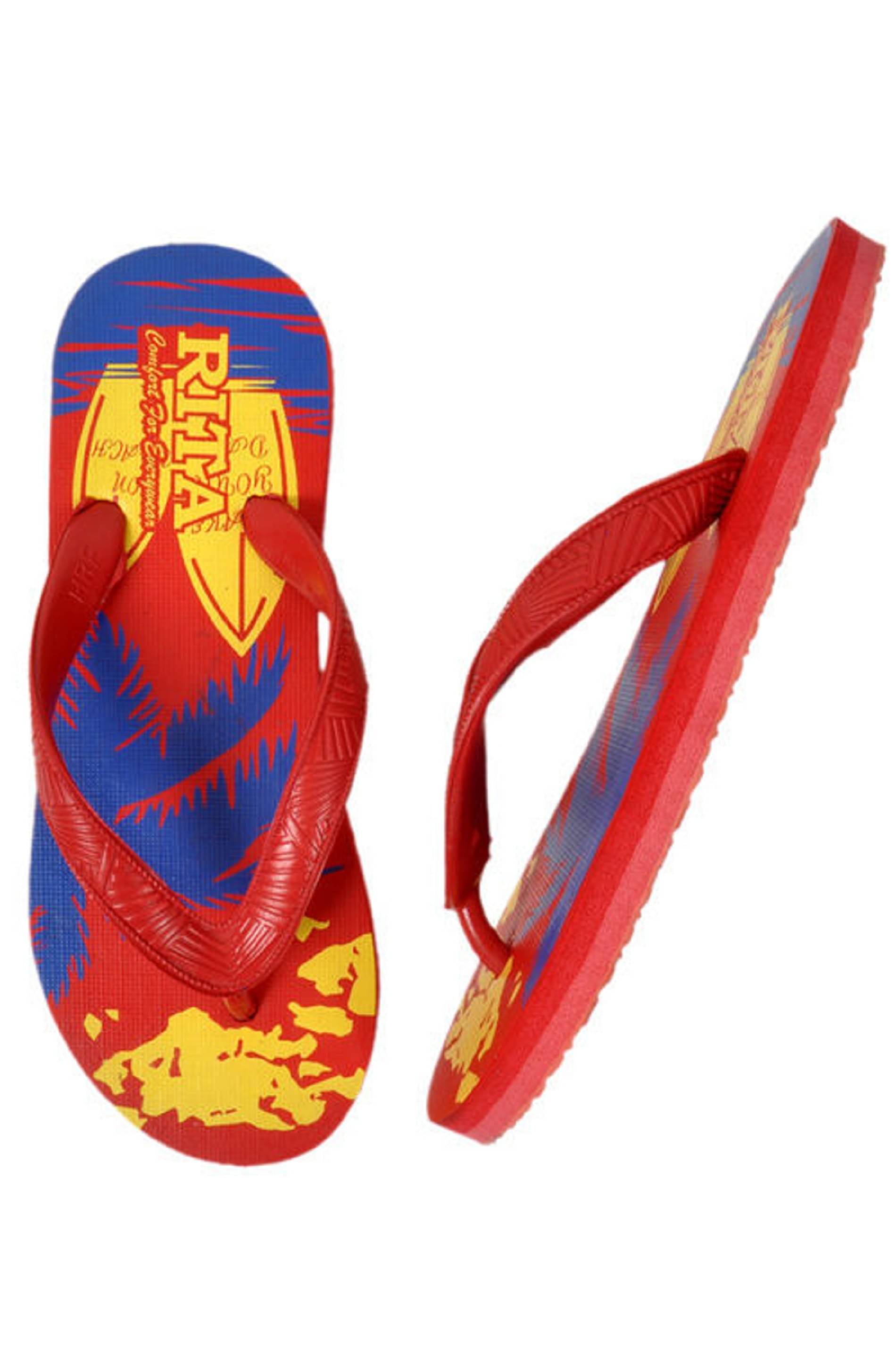     			METAMORPH Red Flip Flops
