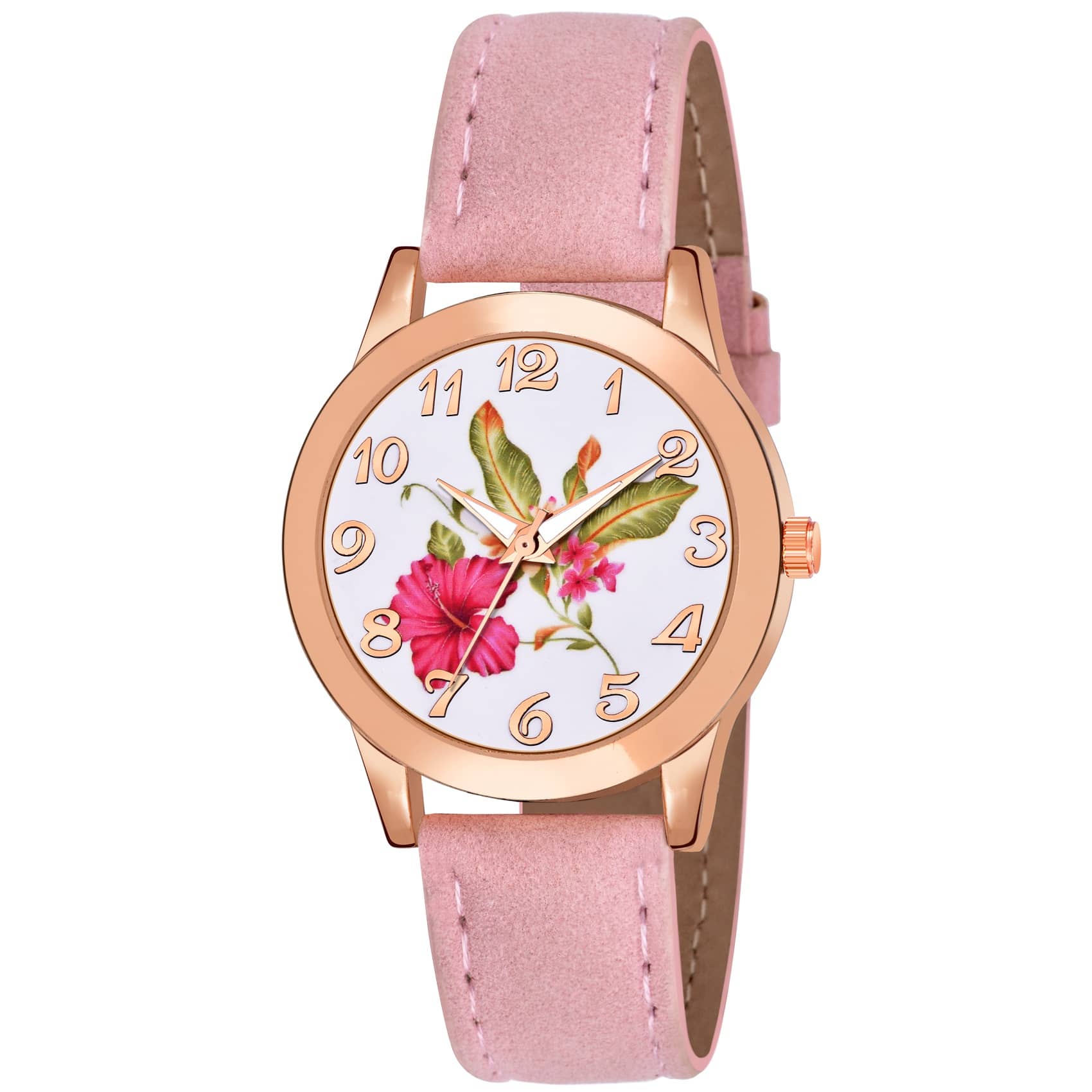 DECLASSE Leather Round Womens Watch