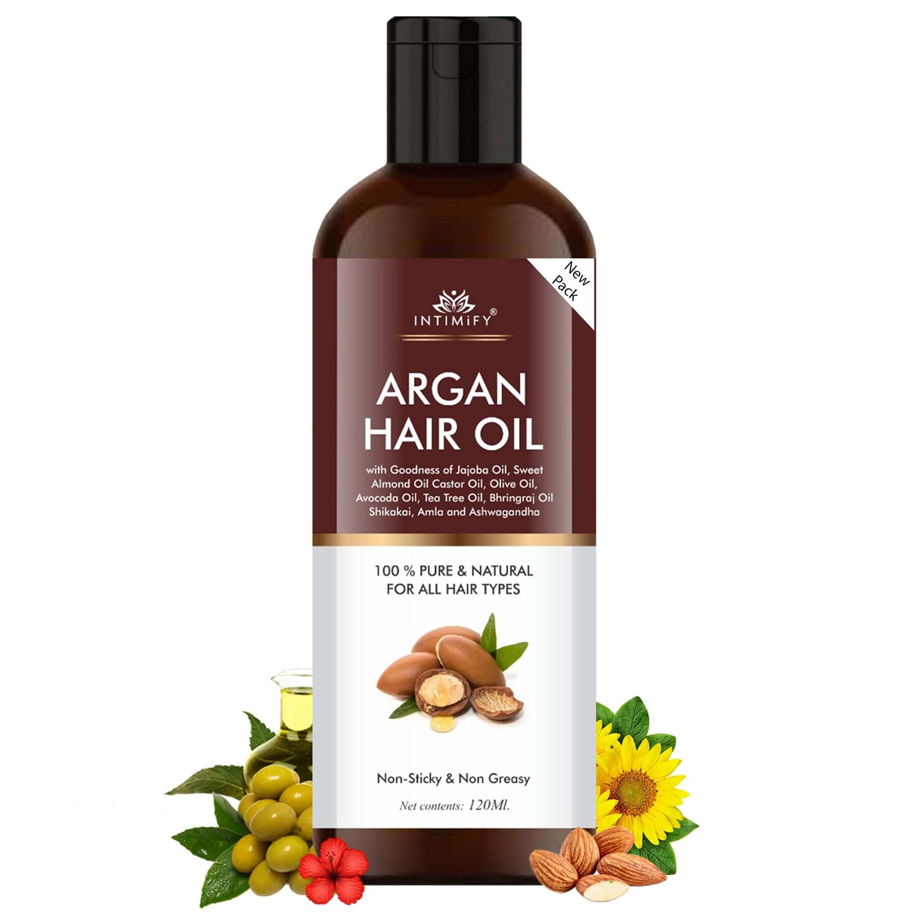     			Intimify Argan Hair Oil for Thick & Strong Hair 120 mL