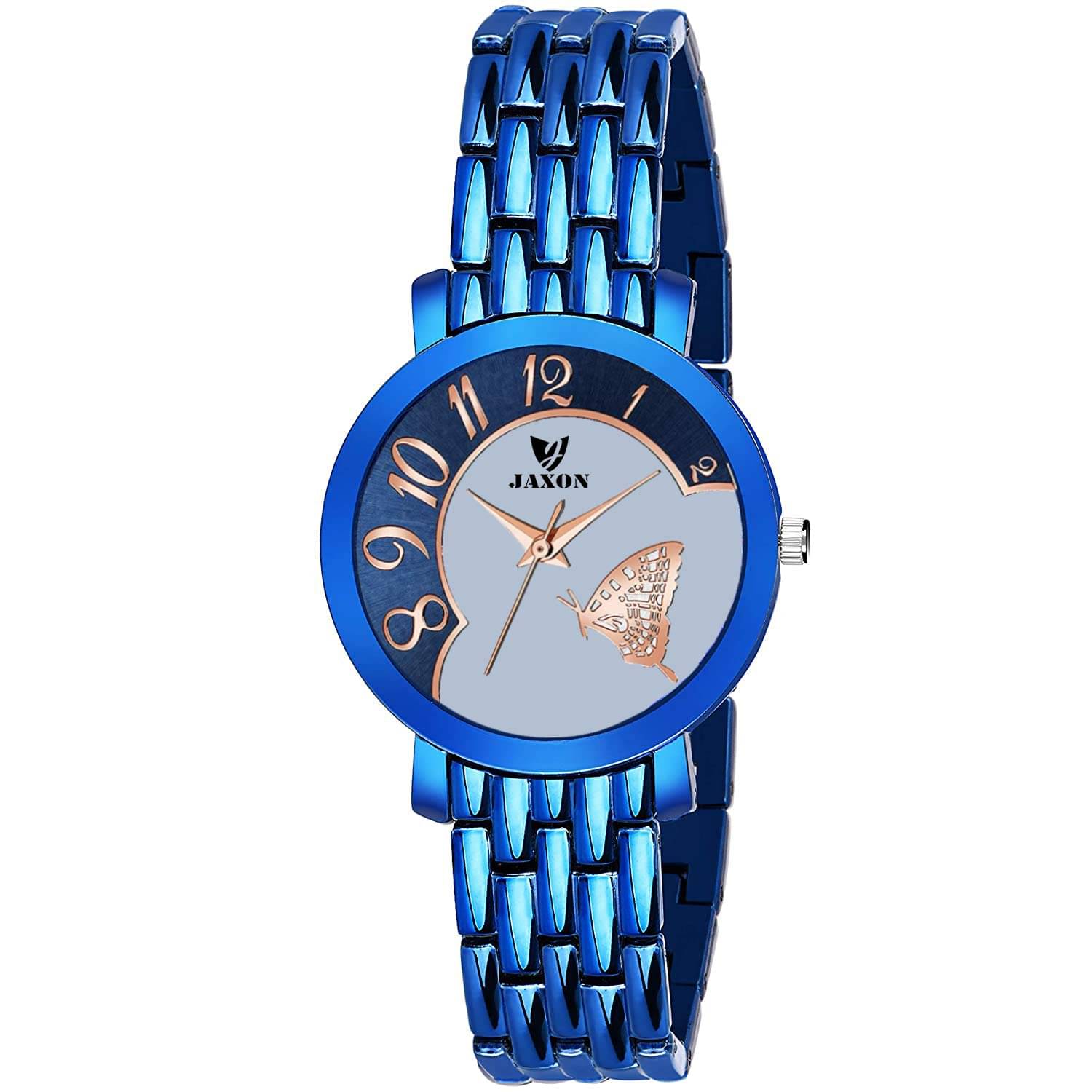     			JAXON Stainless Steel Round Womens Watch