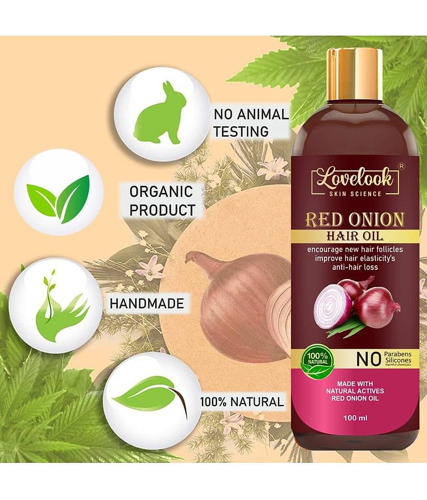 Lovelook Onion Oil for Hair Growth & & Hair Fall Control 100 mL