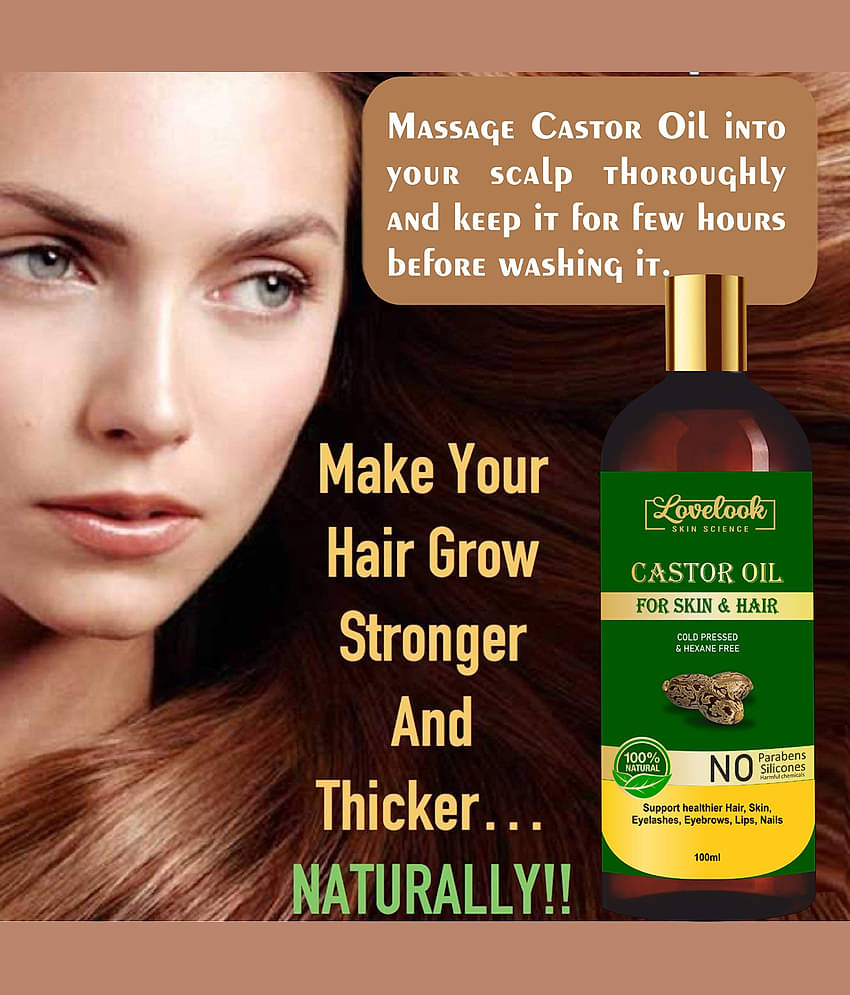 Lovelook Premium Cold Pressed Castor Oil - Pure 100 mL