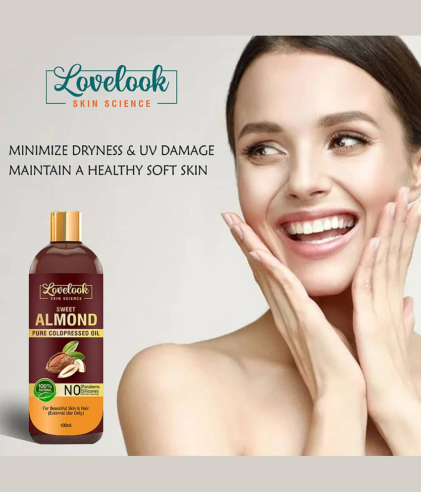 Lovelook Sweet Almond Oil for Hair & Skin 100 mL