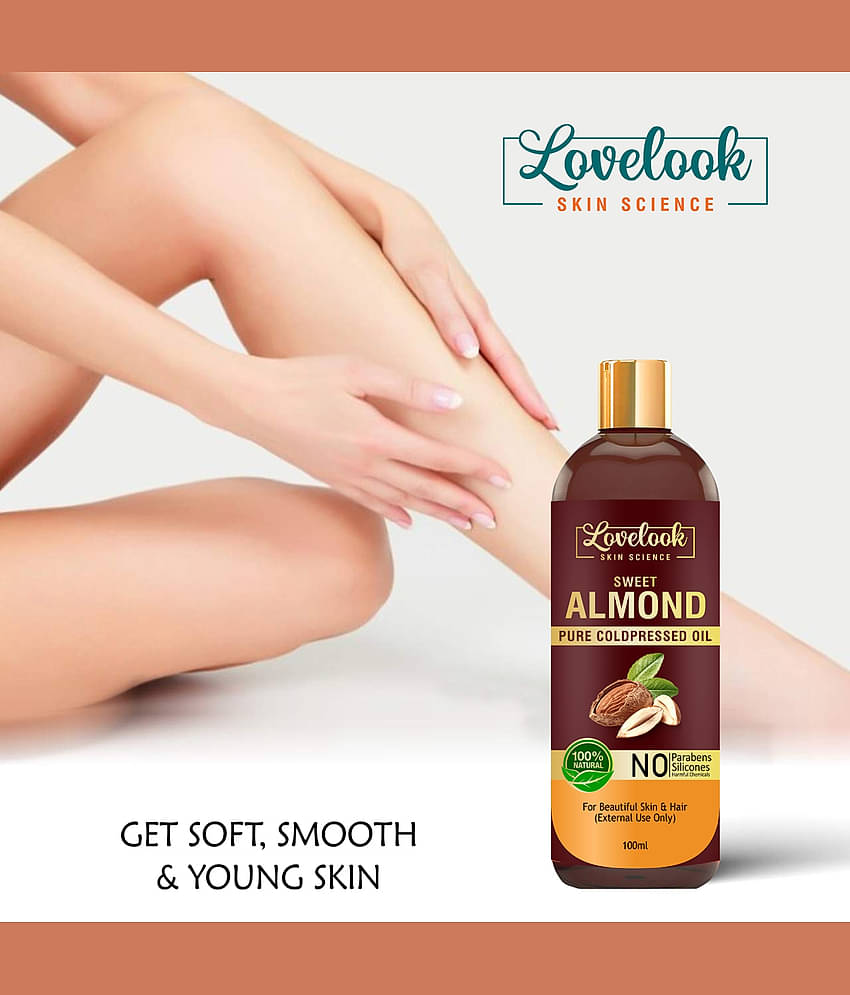 Lovelook Sweet Almond Oil for Hair & Skin 100 mL