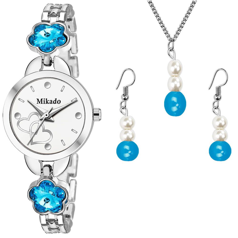     			Mikado Stainless Steel Round Womens Watch