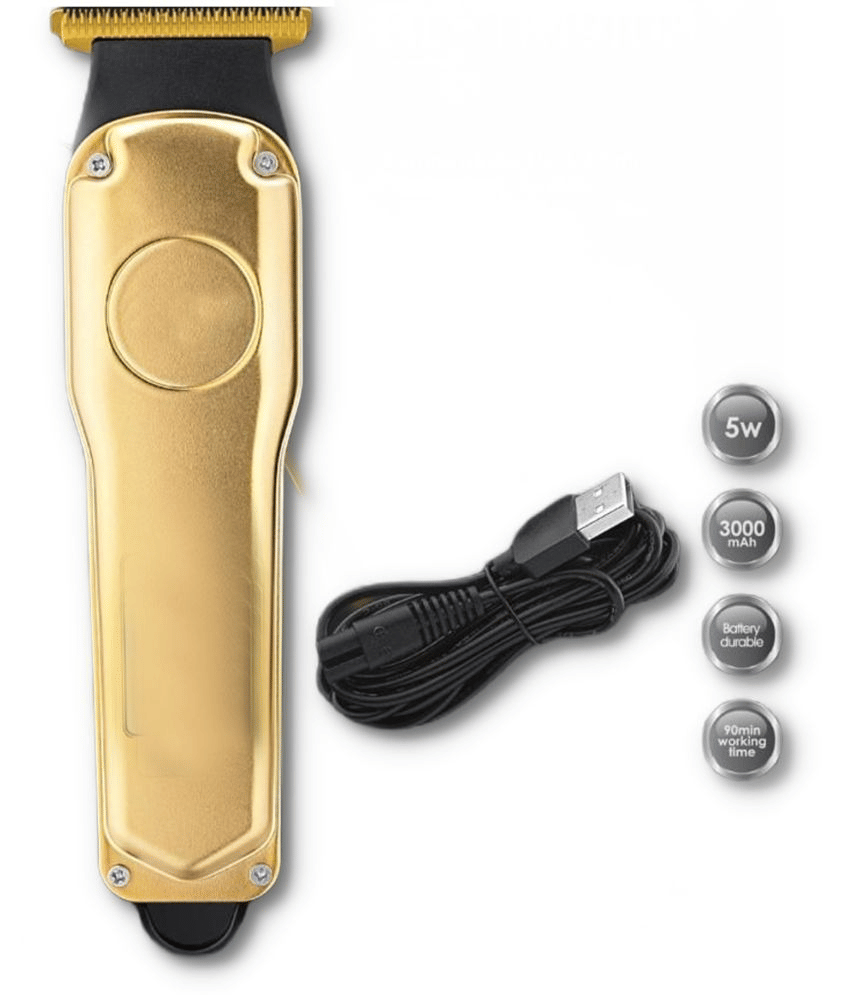     			PSK Professional Rechargeable Hair Trimmer 5W 4000 mAh  Runtime: 90 min Trimmer for Men (Gold)