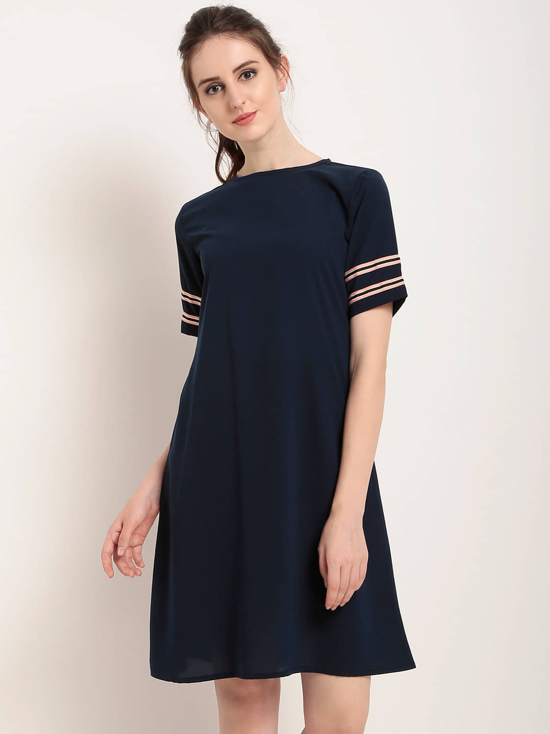     			Rare Women Polyester A-line Dress ( Navy )