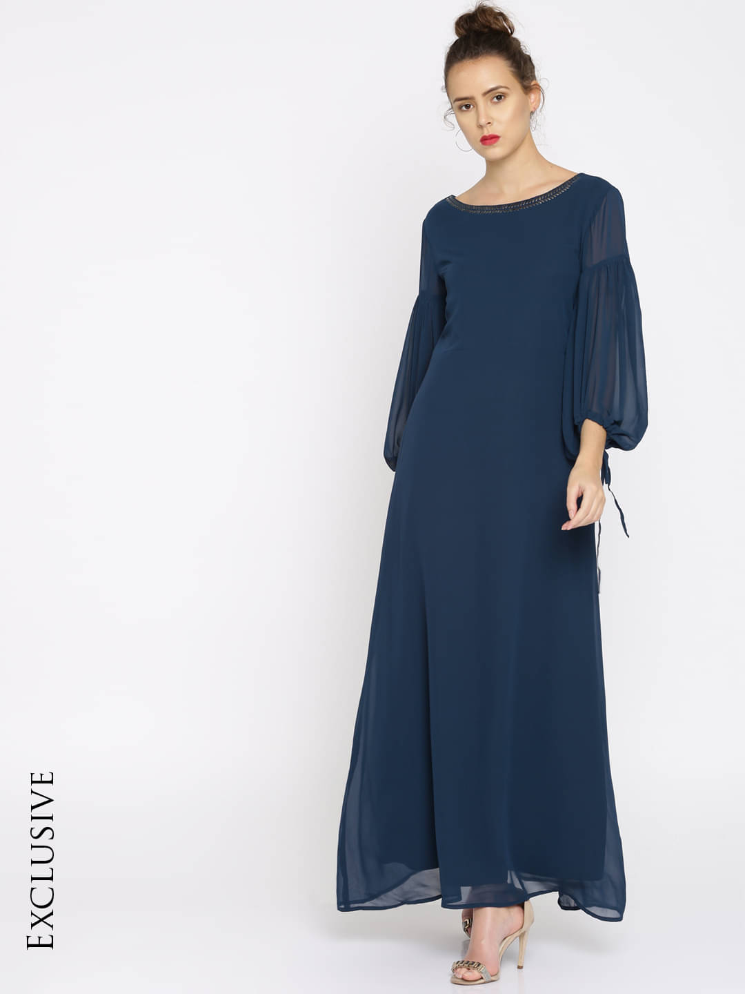     			Rare Women Polyester A-line Dress ( Navy )