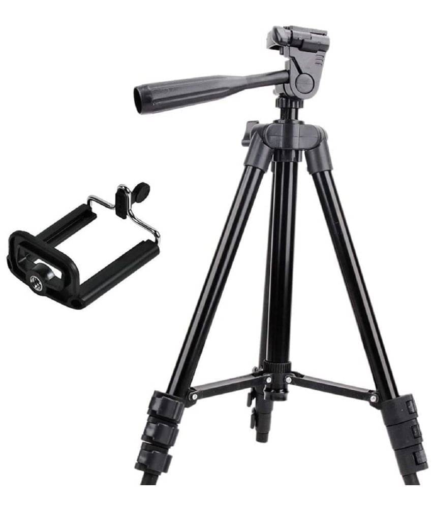 3110 Tripod Stand with Mobile Clip Holder Bracket for Tiktok Video - Main Image