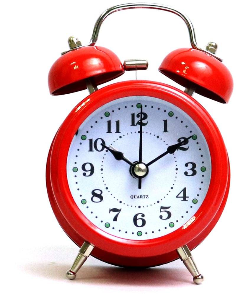     			Sigaram Analog Plastic Circular Table Clock - Pack of 1