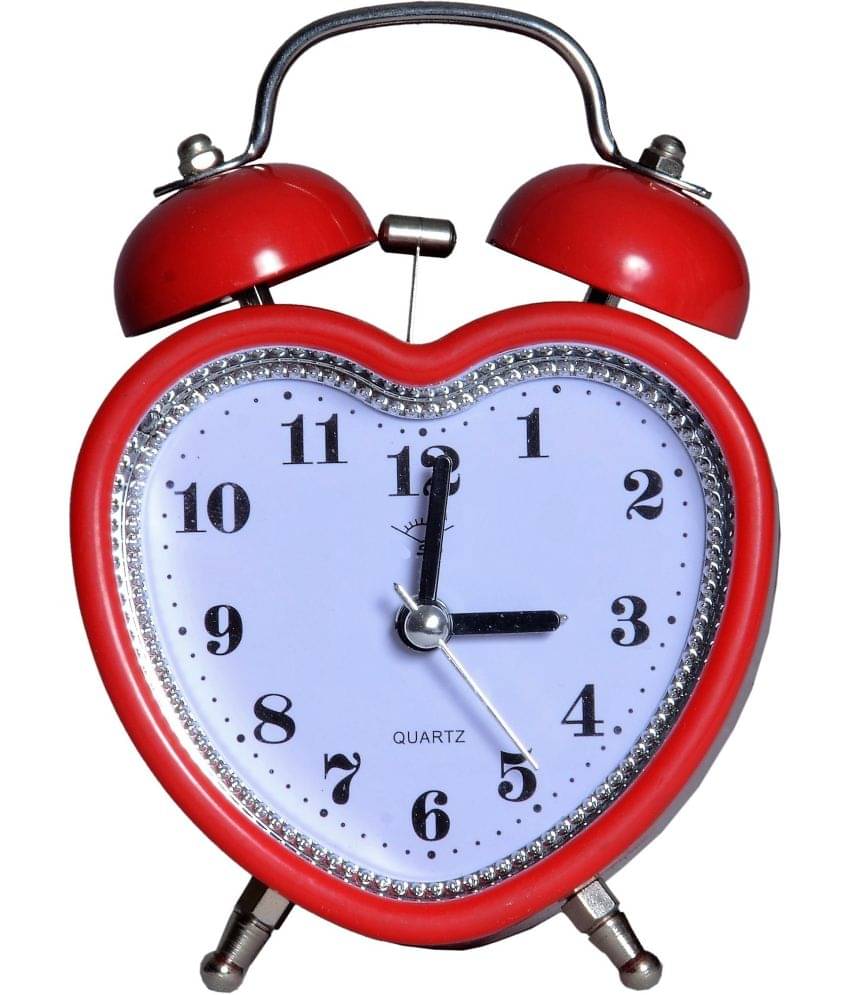     			Sigaram Analog Plastic Circular Table Clock - Pack of 1
