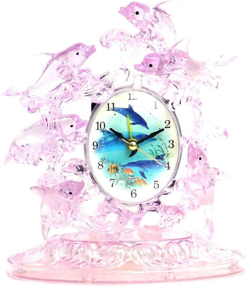 Sigaram Analog Plastic Rectangular Table Clock - Pack of 1 Sigaram Analog Plastic Rectangular Table Clock - Pack of 1
