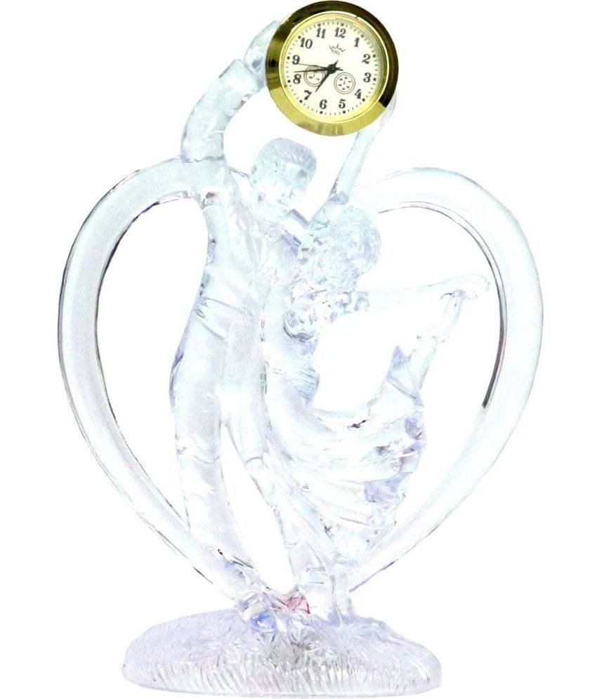 Sigaram Analog Plastic Rectangular Table Clock - Pack of 1 Sigaram Analog Plastic Rectangular Table Clock - Pack of 1