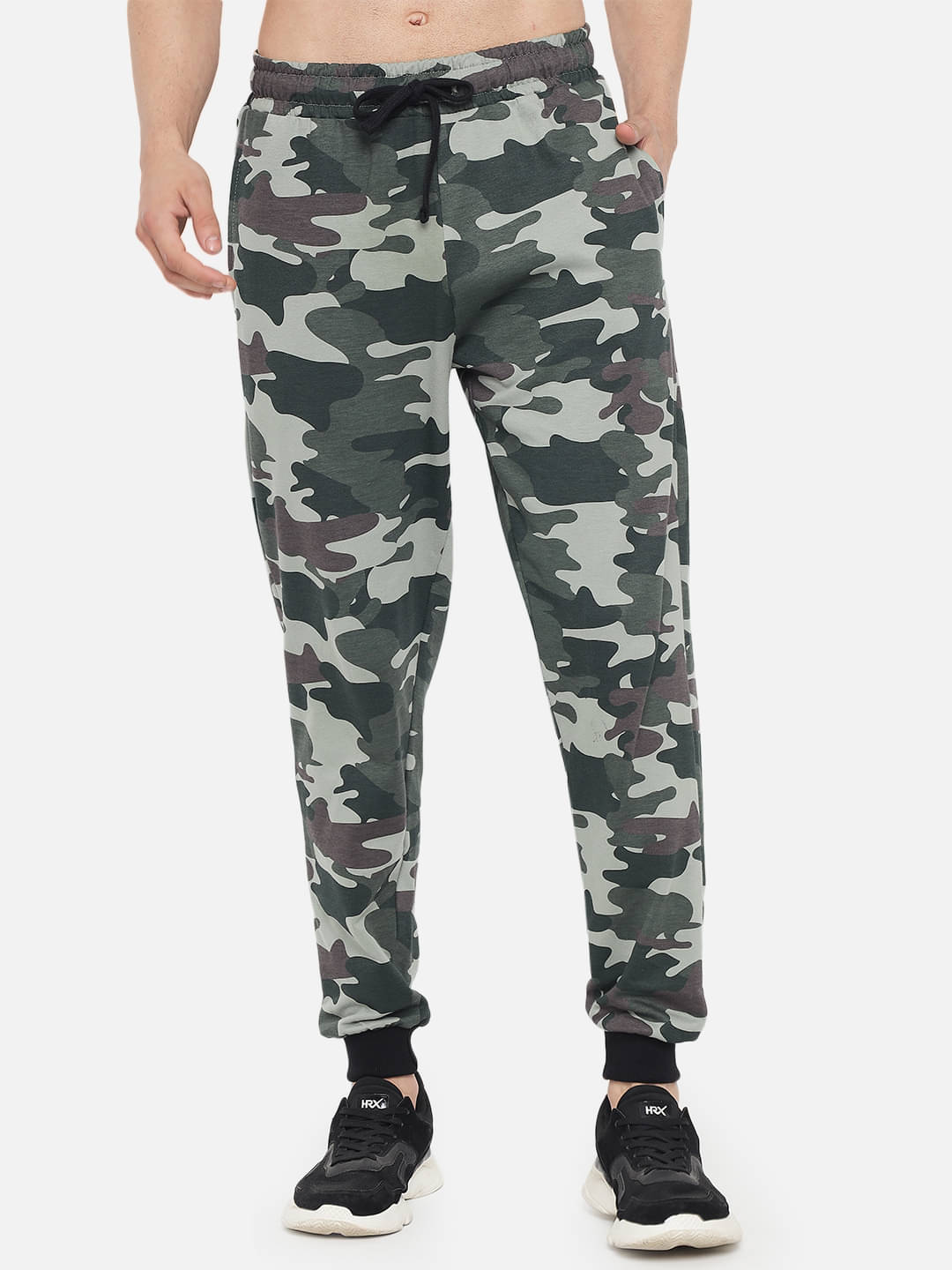     			The Dry State Green Loose -Fit Flat Joggers Single