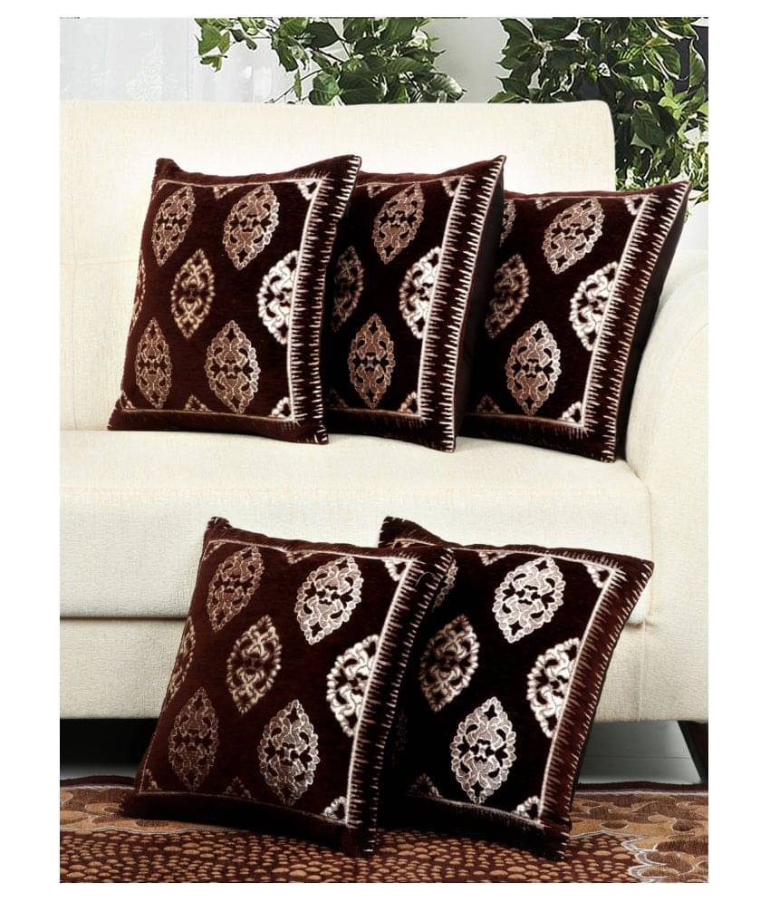 BELLA TRUE Set of 5 Velvet Cushion Covers 40X40 cm (16X16) BELLA TRUE Set of 5 Velvet Cushion Covers 40X40 cm (16X16)