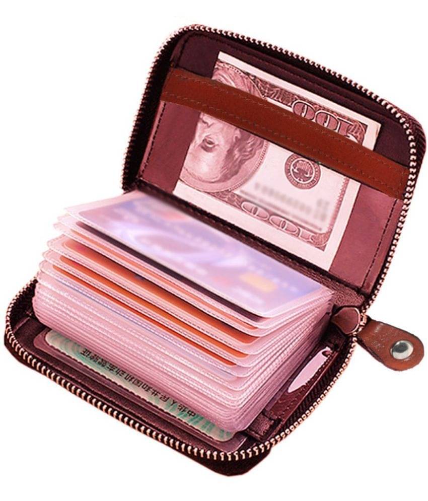     			Hide&Sleek Leather Travel Card Holder ( Pack 1 )