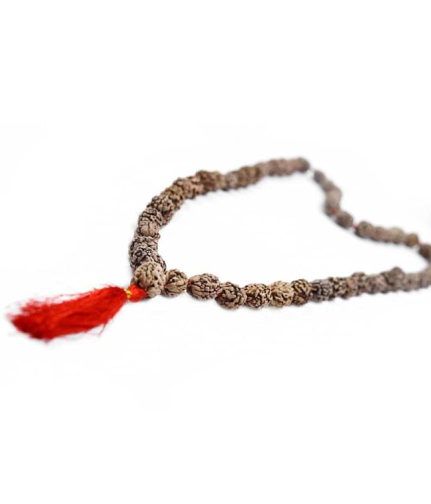 Lab Certified 5 Mukhi Rudraksha Mala for Men/Women Wearing (7mm, 108+1) - Natural Brown Rudraksh Beads Lab Certified 5 Mukhi Rudraksha Mala for Men/Women Wearing (7mm, 108+1) - Natural Brown Rudraksh Beads