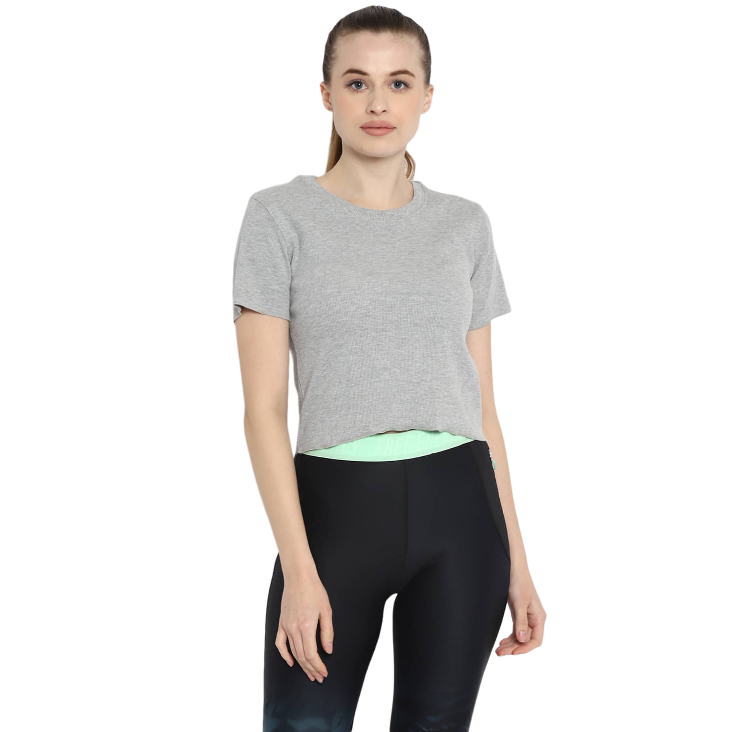     			OFF LIMITS Grey Poly Spandex Tees - Single