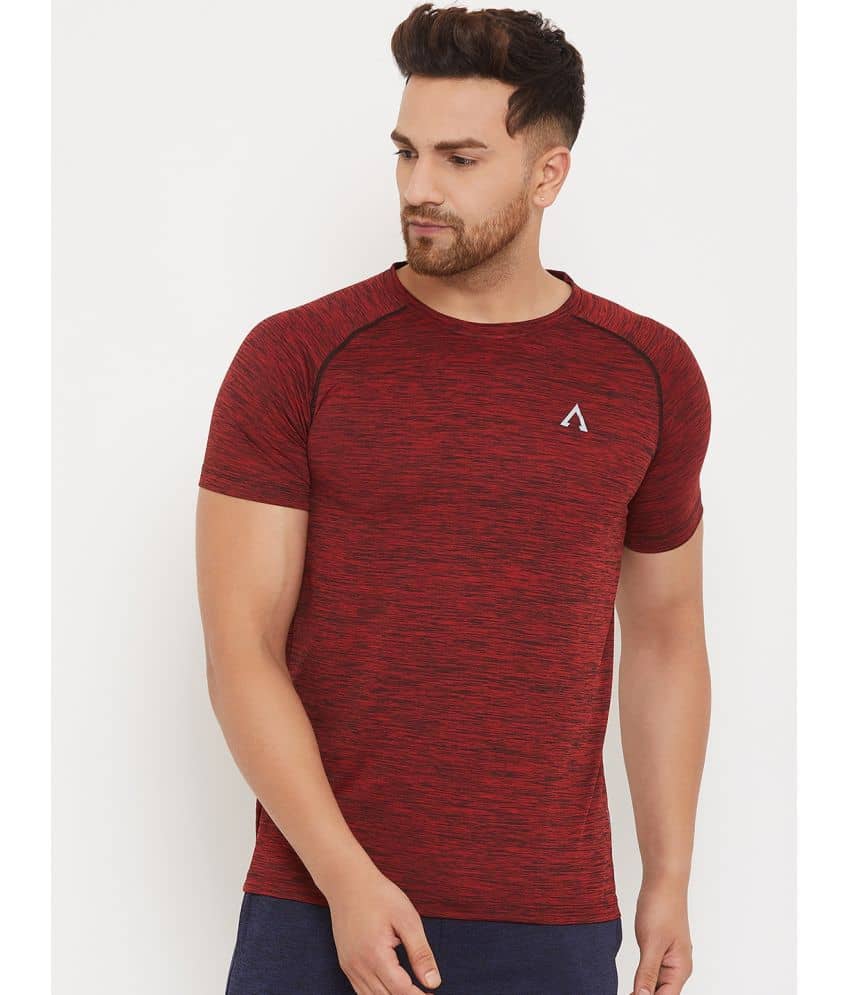 Austiex - Maroon Polyester Regular Fit Men's Sports T-Shirt ( Pack of 1 )