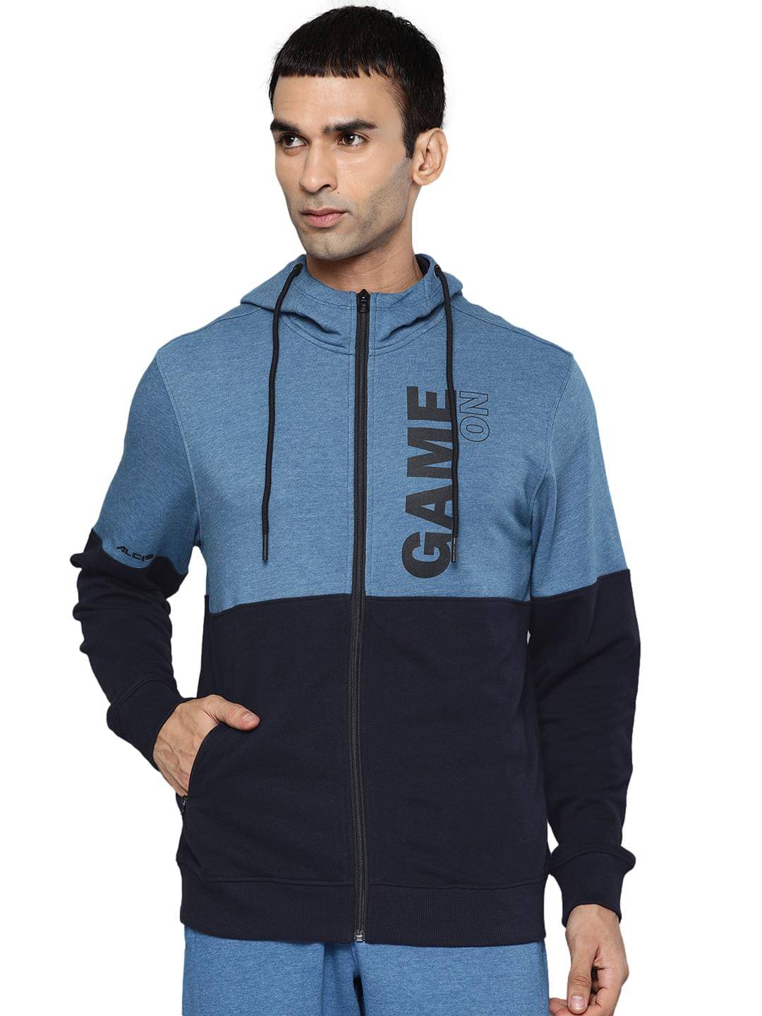     			Alcis Blue Casual Jacket
