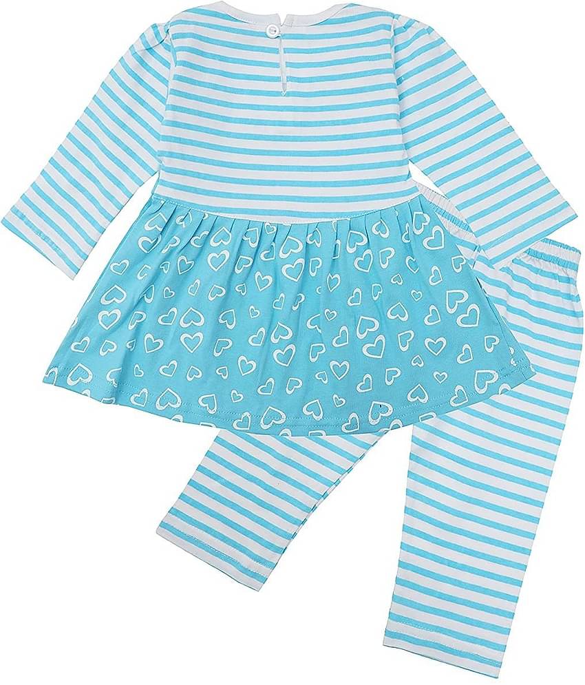 NammaBaby Baby Girls Cotton Blend Dresses ( Multi )