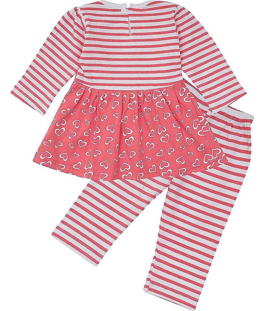 NammaBaby Baby Girls Cotton Blend Dresses ( Multi )