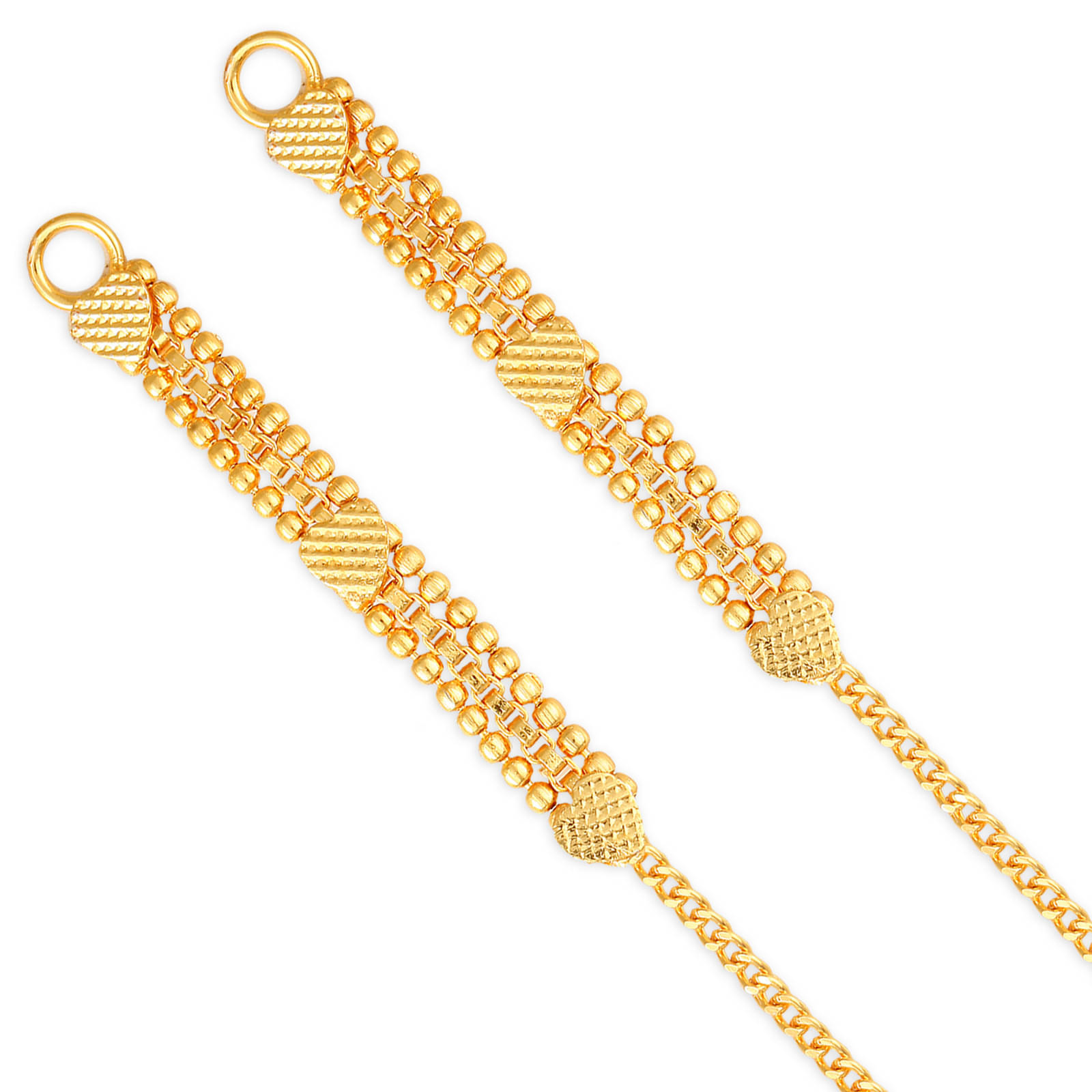     			Vighnaharta 1 one gram gold Plated alloy Kanchain Ear chain kanoti ear Cuff Ear to Ear Chain for Women and Girls- (VFJ1007KC)