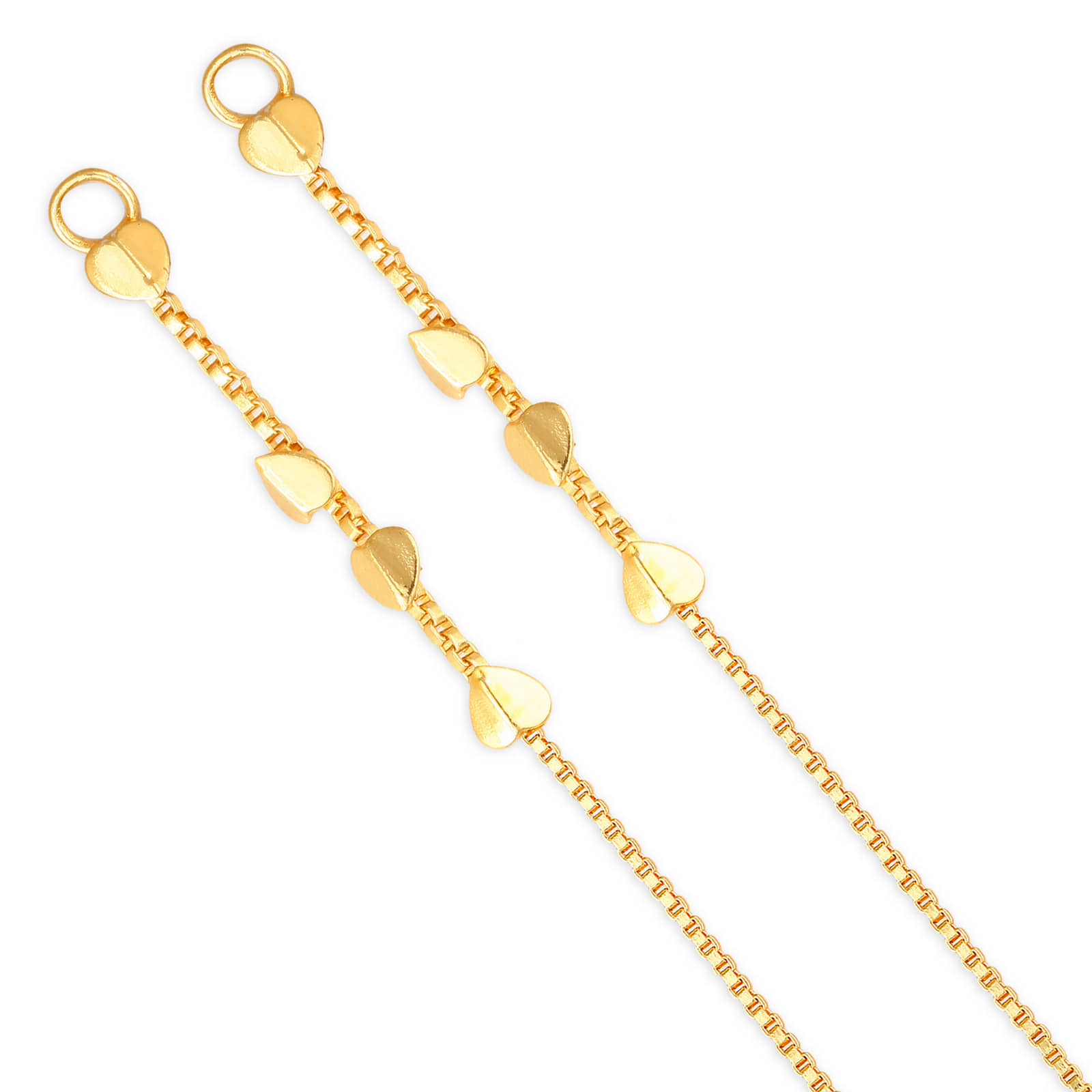 Vighnaharta 1 one gram gold Plated alloy Kanchain Ear chain kanoti ear Cuff Ear to Ear Chain for Women and Girls- (VFJ1021KC) - Earrings | Buy online on ZillyBuy