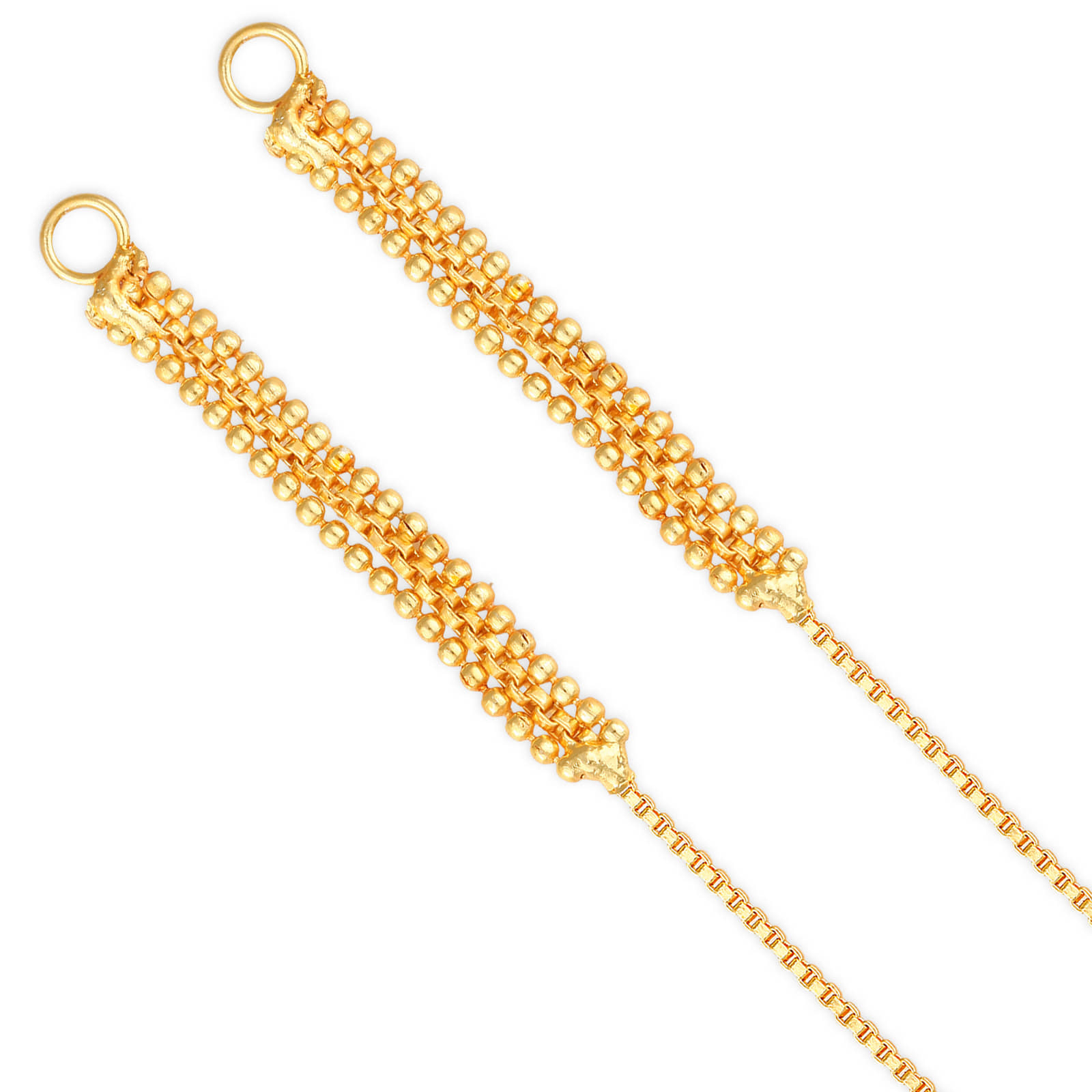 Vighnaharta 1 one gram gold Plated alloy Kanchain Ear chain kanoti ear Cuff Ear to Ear Chain for Women and Girls- (VFJ1015KC) - Earrings | Buy online on ZillyBuy