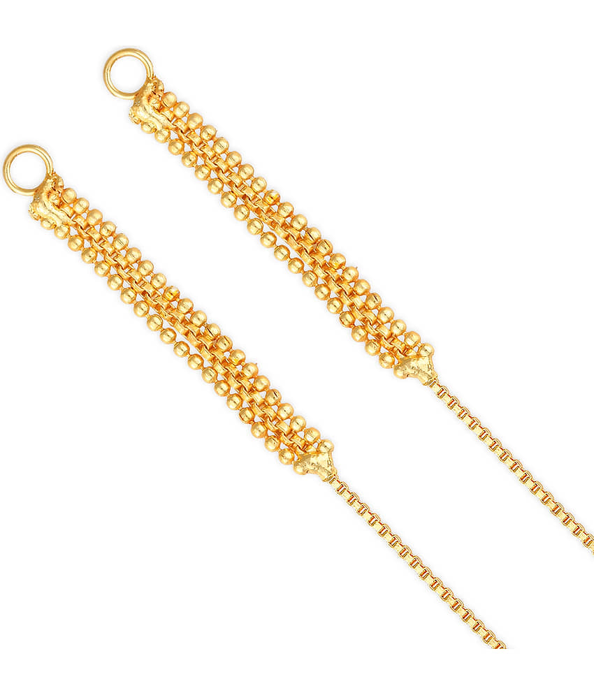 Vighnaharta 1 one gram gold Plated alloy Kanchain Ear chain kanoti ear Cuff Ear to Ear Chain for Women and Girls- (VFJ1015KC) - Earrings | Buy online on ZillyBuy
