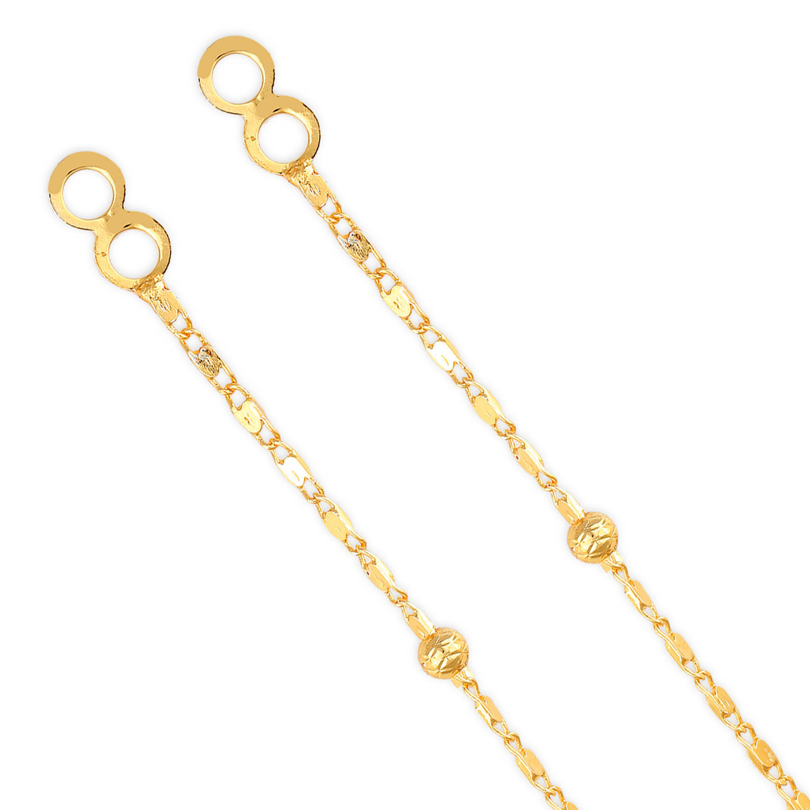     			Vighnaharta 1 one gram gold Plated alloy Kanchain Ear chain kanoti ear Cuff Ear to Ear Chain for Women and Girls- (VFJ1022KC)