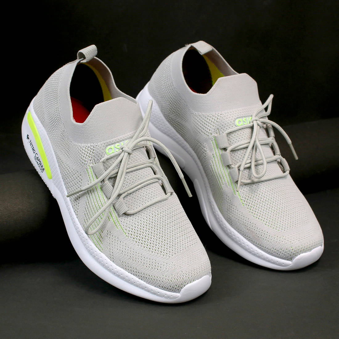 ASIAN Gray Men's Sports Running Shoes     			ASIAN Gray Men's Sports Running Shoes